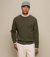 Merz b. Schwanen Sturdy Cotton-Cashmere Waffle Structured Sweater