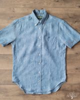 Gitman Vintage Chambray Linen Short-Sleeve Shirt