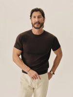 Buck Mason Umber Como Cashmere Tee