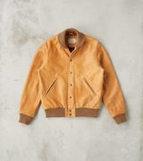 Dehen 1920 All-City Varsity Jacket - Natural Cowhide Leather
