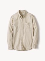 Buck Mason Natural Chain Stripe California Oxford BD Shirt