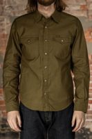 Iron Heart IHSH-425-OLV 8oz Military Whipcord CPO Shirt