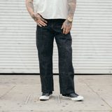 Omoto 0811 15.5oz Slub-Nep Denim Loose Fit Button Fly Indigo