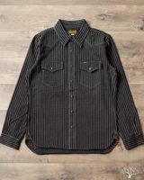 Iron Heart IHSH-62-BLK - 12oz Wabash Western Shirt