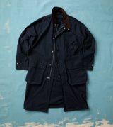 Drake's Navy Ripstop Cotton D-77 Parka