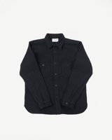 Samurai Jeans SSN24-01W - Overdyed Sashiko Flannel Work Shirt