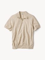 Buck Mason Heather Flax Avalon Knit Polo