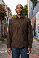Studio D'Artisan Amami-Dorozome Mud-Dyed Jacquard Shirt