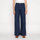Naked & Famous Wide Wild West - 2x1 Dungaree Nep Denim