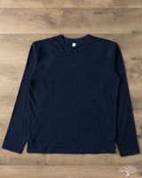 Pure Blue Japan Long-Sleeve Jersey Crew Neck Tee