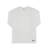 Iron Heart IHTL-1301-WHT Waffle Knit Long Sleeved Crew Neck Thermal Top