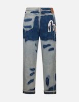 Evisu Distressed Seagull Embroidery Fashion Fit Denim Jeans