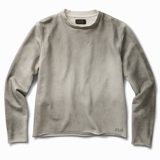 Schaeffer's Garment Hotel Dirty White Raw Edge French Terry Crew Sweatshirt