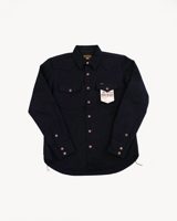 Iron Heart IHSH-362-BLK - 16oz Non-Selvedge Denim CPO Shirt