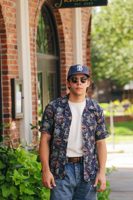 Sugar Cane Cotton Linen Slub Yarn Hawaiian Shirt