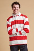 Community Clothing Wide Striped Rugby Shirt