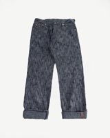 Graph Zero 15oz Skein Dyed Slubby Black x Gray Selvedge Jeans
