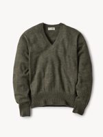 Buck Mason Coastal Pine Biella Linen Wool V-Neck