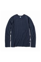 Pure Blue Japan [LS-5011-D] Indigo Jersey Crew Neck Long Sleeved T-shirt