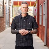 The Flat Head FN-SDK-702S 10oz Wabash Short Sleeve Work Shirt