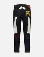 Evisu Red Seagull Daicock Print Taper Fit Jeans #2017
