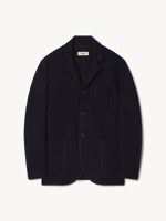 Buck Mason Navy Felted Chore Coat