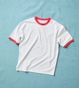 Drake's and Red Tipped Ringer T-Shirt