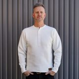 Iron Heart IHTL-2401-WHT 11oz Henley