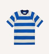 Drake's and White Stripe Raglan Sleeve Hiking T-Shirt