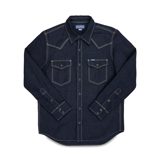 Iron Heart IHSH-444-IND 7oz Cotton Linen Chambray Western Shirt