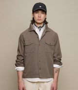 Merz b. Schwanen Worker's Cotton Twill Long Sleeve Shirt
