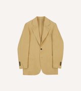 Drake's Sand Irish Linen Tailored Jacket