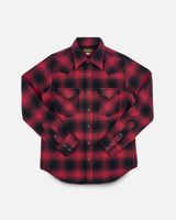 Iron Heart Ultra Heavy Flannel Ombré Check Western Shirt