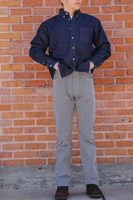 The Flat Head 10.2oz Hickory Stripe Pant (FN-DP-802)