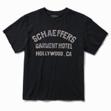 Schaeffer's Garment Hotel Cycle Varsity Raw Cut Tee
