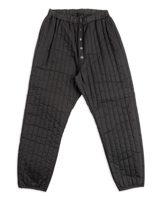 Black Sign Oiled Quilting Athletic Pants