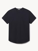 Buck Mason Dress Navy Pima Curved Hem Tee