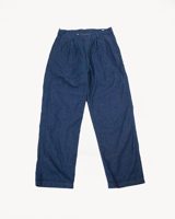 orSlow 03-5021-A81 - Two Tuck Denim Wide Trousers