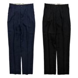 Dry Bones Hand Stitched Linen Two Tuck Trousers