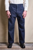 Freenote Cloth Western Pant Indigo Herringbone Dobby