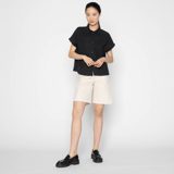 Naked & Famous Andie Shorts - Hard Twist Organic Herringbone