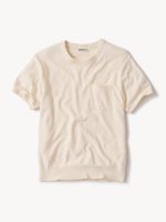 Buck Mason Ivory Cotton Loop Terry Tee