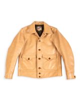 Y'2 Leather Kakishibu Persimmon Tanned Horsehide Cossack Jacket (KB-162)