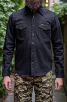 Iron Heart IHSH-396-BLK 13.5oz Denim Western Shirt