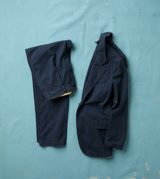 Drake's Navy Herringbone Twill Cotton Games Blazer Mk. I