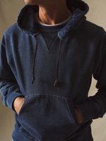 Buck Mason D037 Double Indigo Loopback Afterhood Sweatshirt