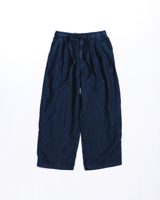 Anachronorm SULFUR DYED LINEN WIDE EASY PANTS NAVY