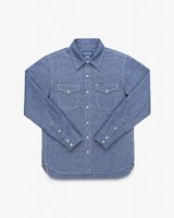 Iron Heart 10oz Selvedge Chambray Single Yoke Western Shirt