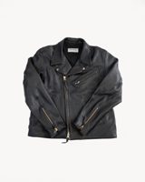 Iron Heart IHSB-PAC-BLK - Iron Heart X Simmons Bilt Deerskin Pacific Rider's Jacket