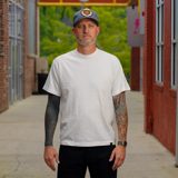 Iron Heart IHT-1610L-WHT 6.5oz Loopwheel Crew Neck T-Shirt